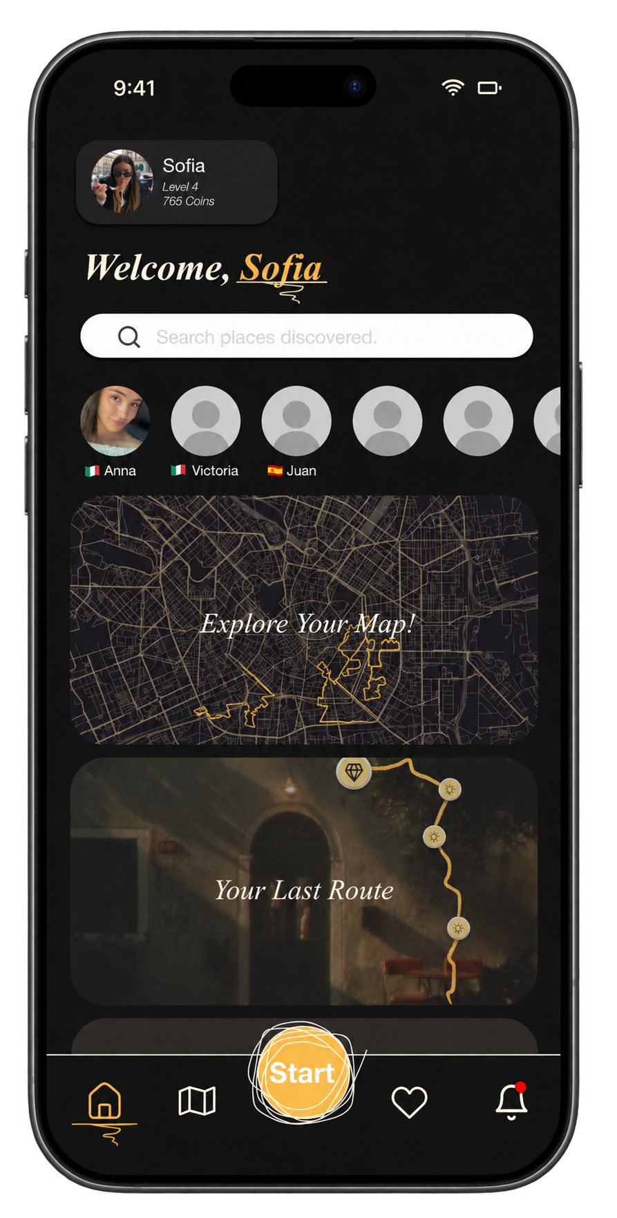 Hidden Gems app screen