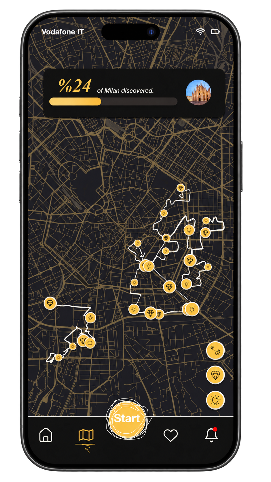 Hidden Gems app screen